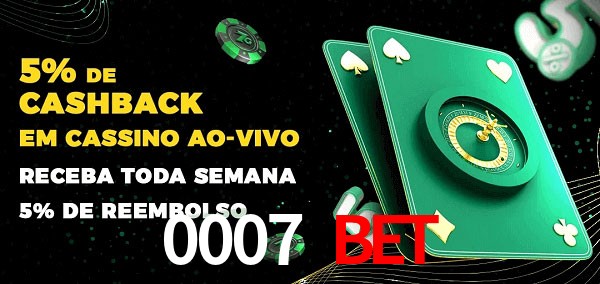 Promoções do cassino ao Vivo 0007 Bet